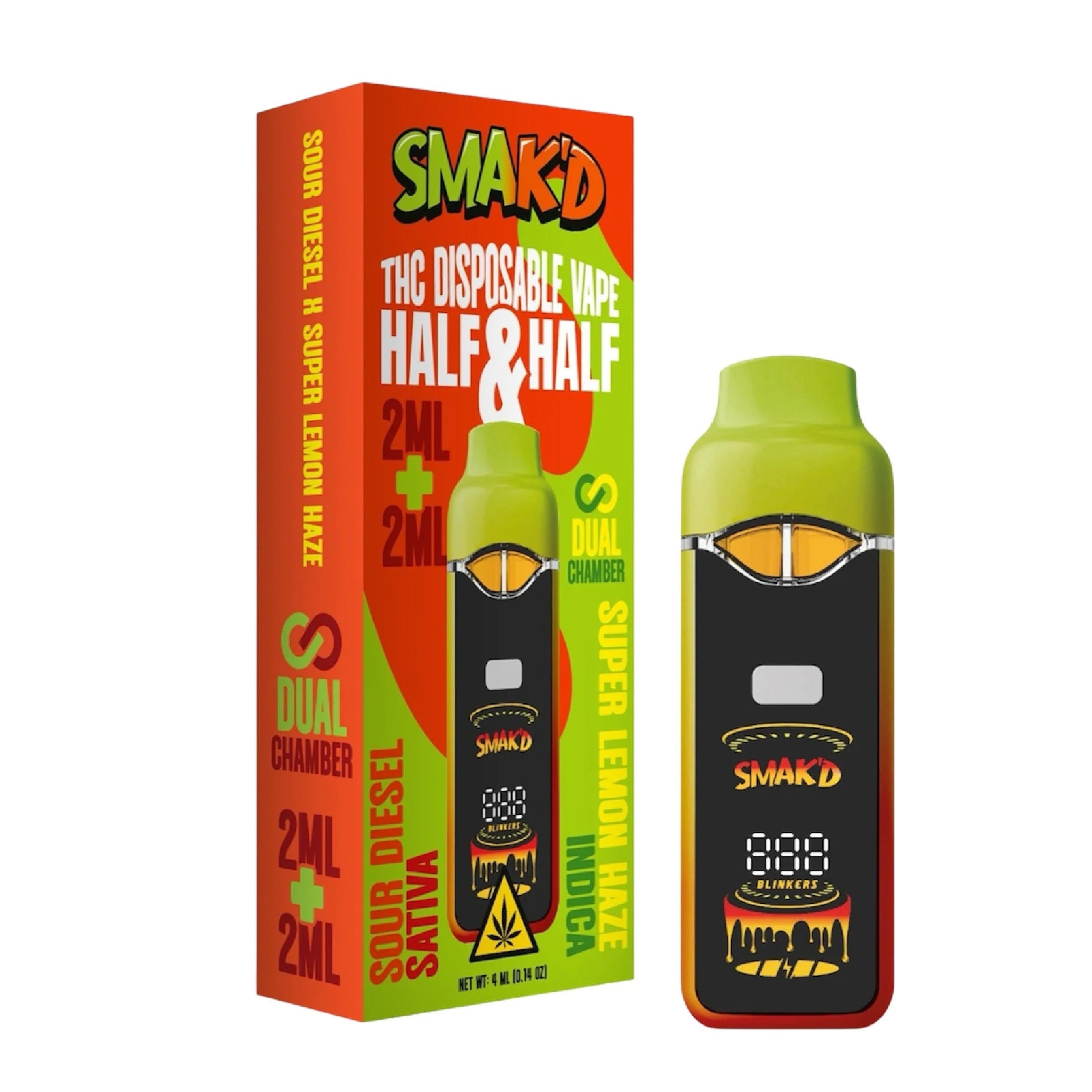 Smakd Half & Half Live Resin THC Dual Unit - 4000mg - Image 3