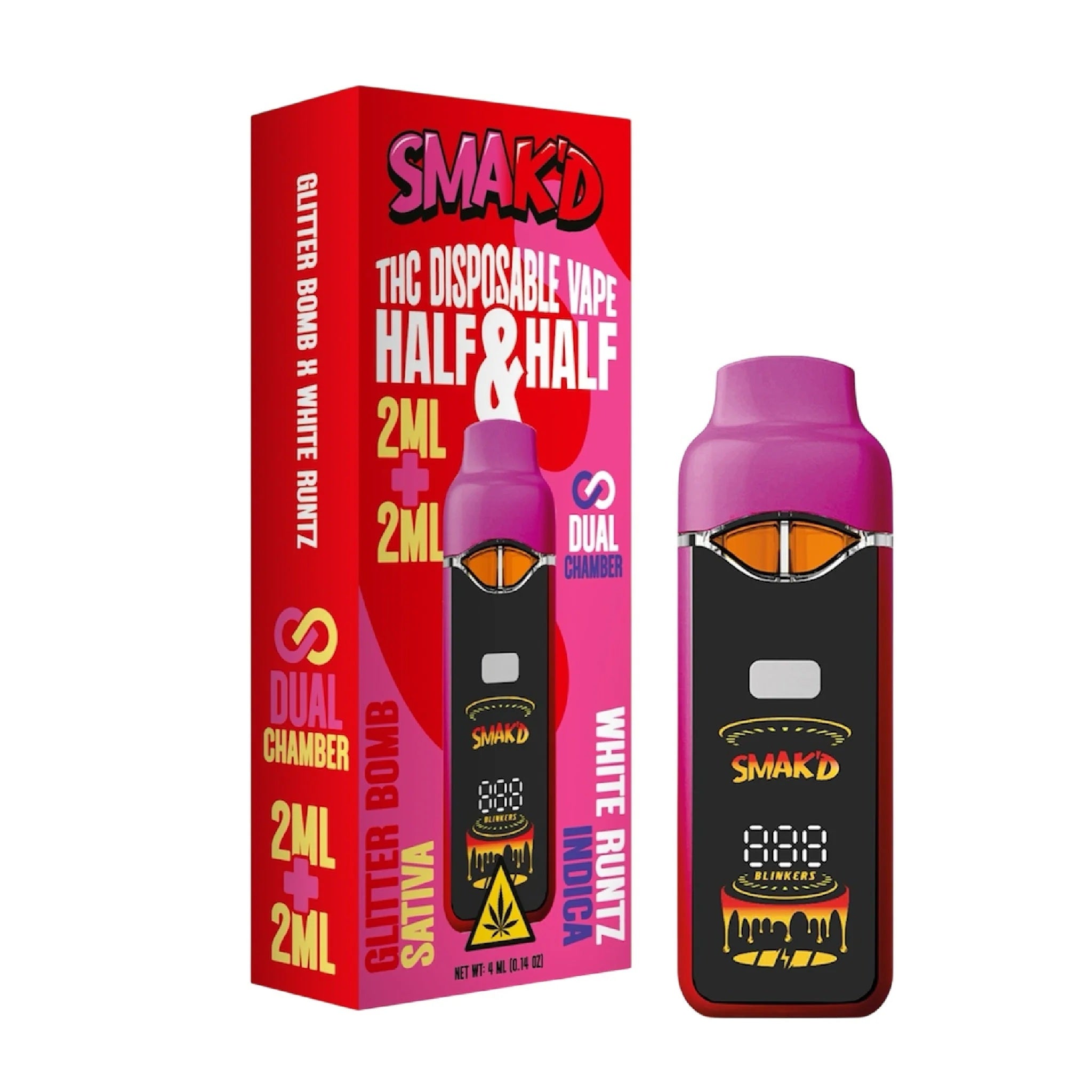 Smakd Half & Half Live Resin THC Dual Unit - 4000mg - Image 2