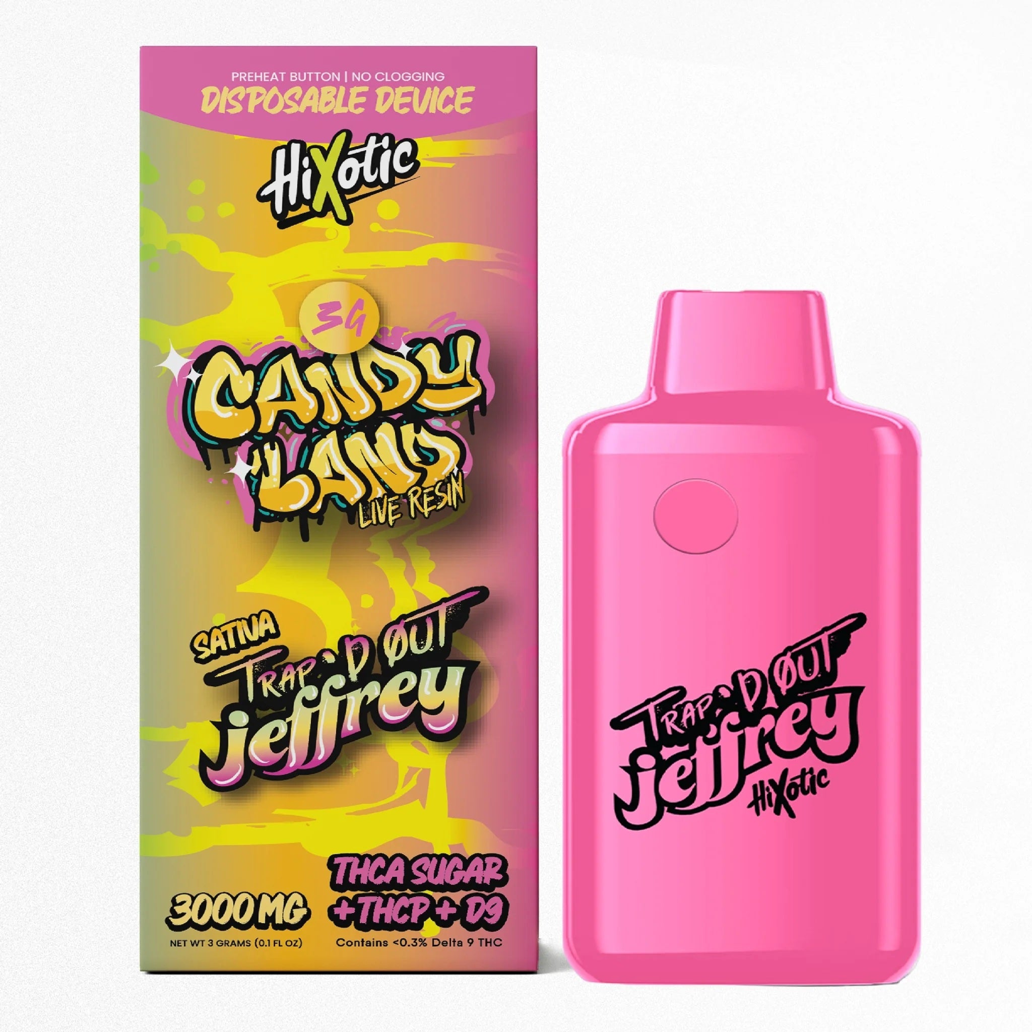 Trapd Out Jeffrey THC-A Sugar Blend Device - 3000mg - Image 4
