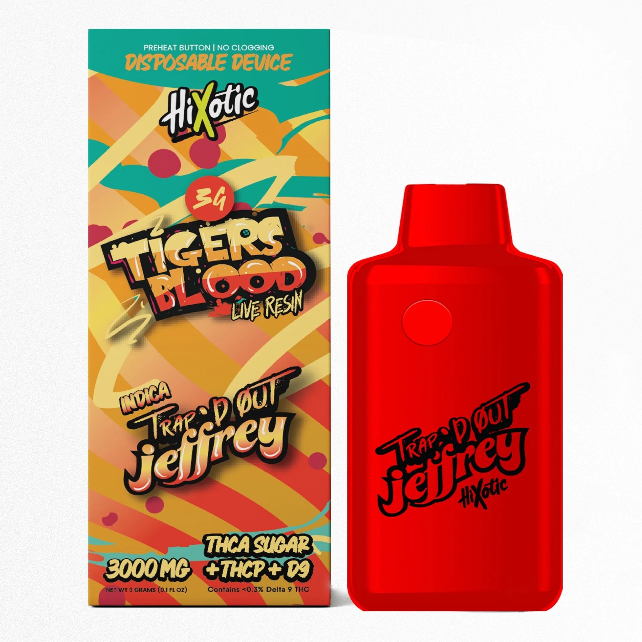 Trapd Out Jeffrey THC-A Sugar Blend Device - 3000mg - Image 3